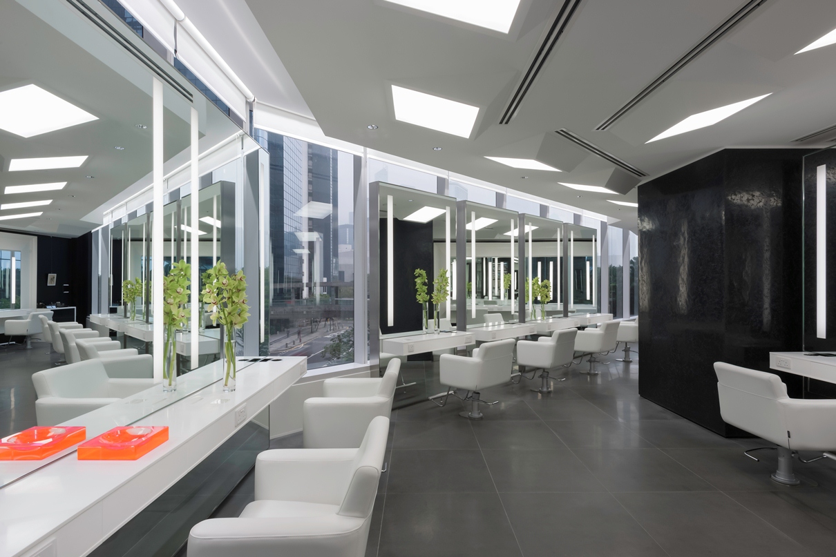 OneSpace_Retail Design_BruneBlonde Hair Salon_Grand Hyatt HongKong_06_Womens Styling Area